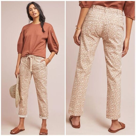 NWT Anthropologie The Wanderer Belted Straight Leg Utility Pants Size 29 - Picture 1 of 16